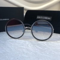 Dolce & Gabbana DG Дамски слънчеви очила кръгли овални, снимка 6 - Слънчеви и диоптрични очила - 38832189
