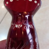 Кристална ваза рубинен кристал , снимка 7 - Вази - 39858006