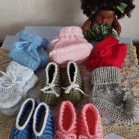 плетени бебешки терлички , снимка 6 - Бебешки чорапи - 44128760