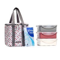 Комплект за пикник охладител и изолирана чанта, + 3 кутии по 1.2л, снимка 1 - Хладилни чанти - 32677115