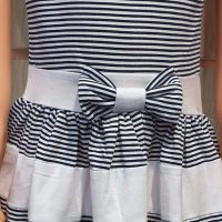 Нова детска моряшка рокличка с панделка от 1 годинка до 6 годинки, снимка 6 - Детски рокли и поли - 29038991