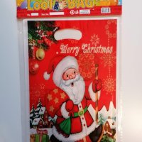 Коледни найлонови торбички, снимка 1 - Коледни подаръци - 43146623