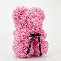 Мече от рози, ROSE BEAR S в кутия, снимка 8 - Романтични подаръци - 35527085