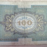 100 марки Германия 1920 г13, снимка 2 - Нумизматика и бонистика - 37865873