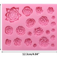 21 вида роза рози розичка силиконов молд форма фондан шоколад гипс смола торта декор, снимка 1 - Форми - 33323262
