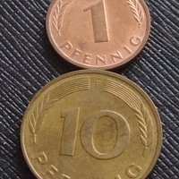 Лот монети от цял свят 10 броя ПФЕНИНГИ BUNDES REPUBLIC DEUTSCHLAND за КОЛЕКЦИОНЕРИ 23436, снимка 10 - Нумизматика и бонистика - 43559161