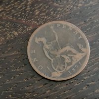 Монета - Великобритания - 1 пени | 1891г., снимка 1 - Нумизматика и бонистика - 27371184