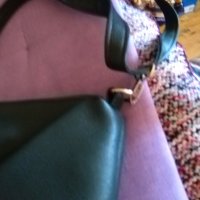 Женска кожена чанта нова маслено зелена 31х21х10см, снимка 3 - Чанти - 43560558