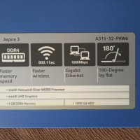 Acer Aspire 3 A315-32  работещ на части, снимка 7 - Части за лаптопи - 44890823