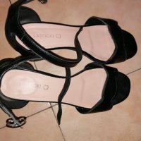 Продам черни дамски сандали , снимка 4 - Сандали - 36930908