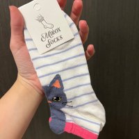 Дамски къси чорапи коте, снимка 1 - Дамски чорапи - 43442404