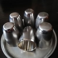 Комплект посребрени чаши с табла, снимка 4 - Чаши - 44016164