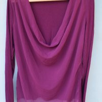 Дамска лилава блуза, снимка 1 - Корсети, бюстиета, топове - 33547911