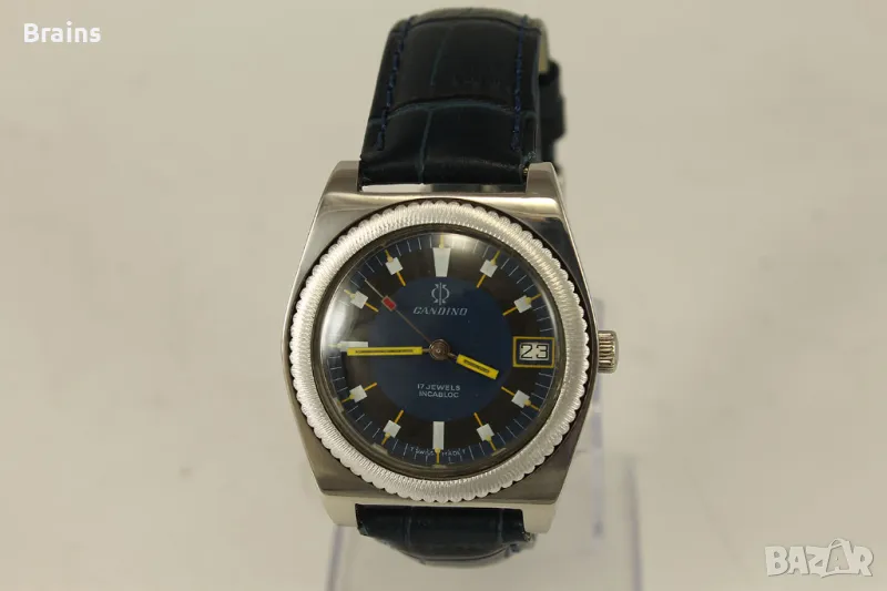 Рядък Стоманен Часовник CANDINO 17 Jewels 1960's, снимка 1