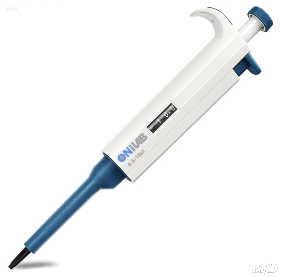 Регулируема пипета ONiLAB 0.5-10μl, снимка 1