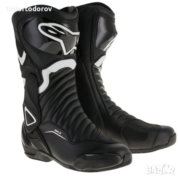 Топ Цена Мото Ботуши за мотор ALPINESTARS SMX-6 V2 BLACK/WHITE, снимка 1