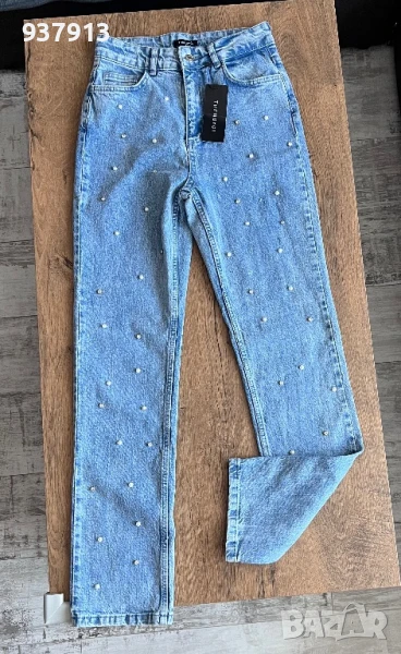 Дамски сини дънки , снимка 1