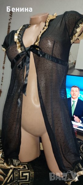 Халат тюл и  сатен hukemoller/л, снимка 1