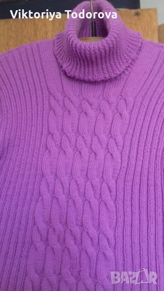 Лукс рокля от 100% кашмир-ръчно плетиво, снимка 1