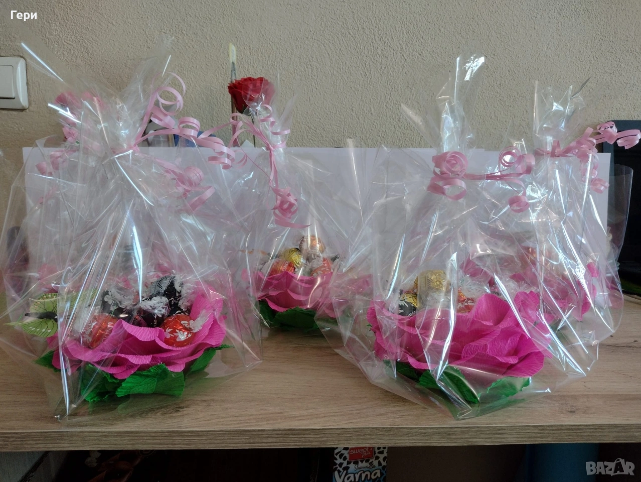 Роза 🌹 с бонбони , снимка 1