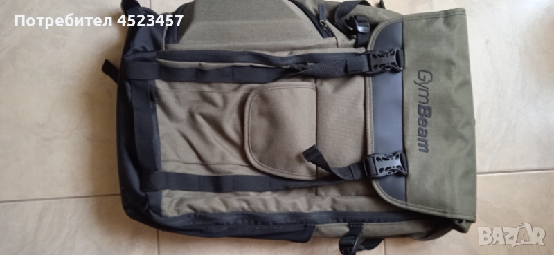 Раница Adventure Military Green - GymBeam, снимка 1