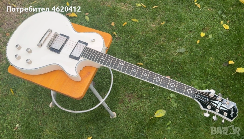 Epiphone Jerry Cantrell Prophecy Les Paul Custom Bone White, снимка 1