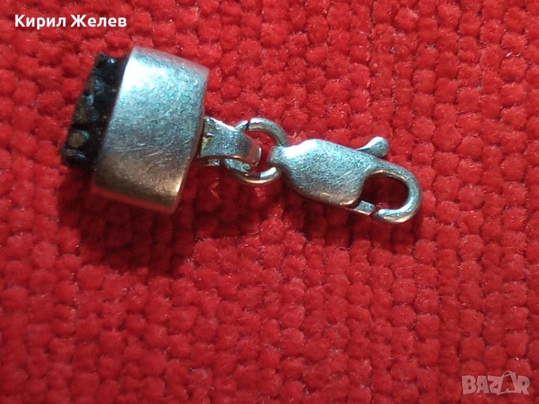СТАРА СРЕБЪРНА КАРАБИНКА СРЕБРО 925 ЗАКОПЧАЛКА за ЛАНЕЦ ГРИВНА КОЛИЕ 25802, снимка 1