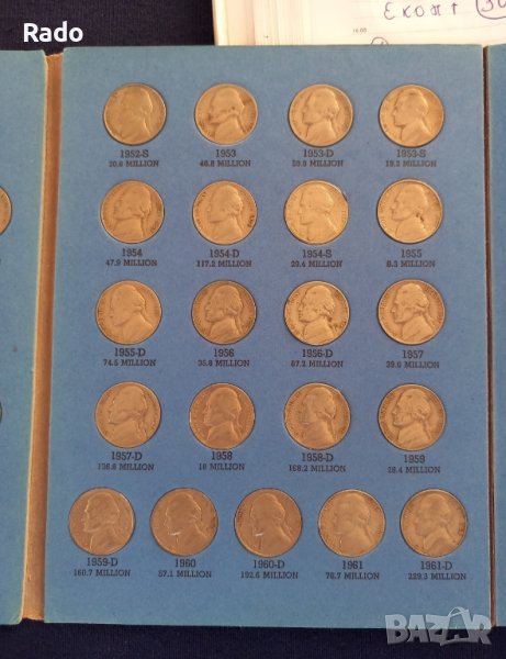 Лот Монети5 цента  САЩ Томас Джеферсън , снимка 1