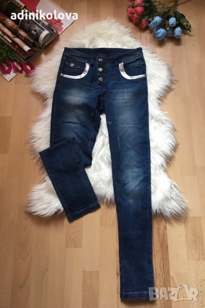 Дънки с пайети, снимка 1