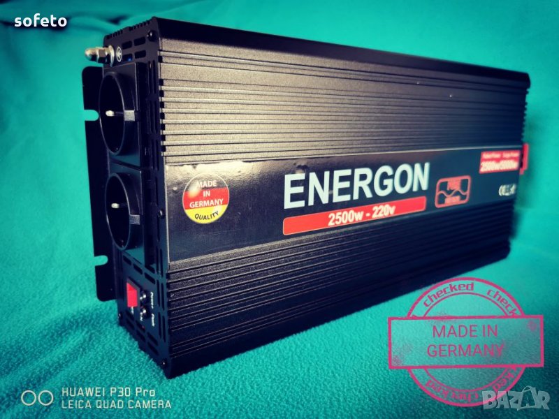 НЕМСКИ инвертор 24v - 220v 2500w / 5000w оригинал ПЪЛНА СИНУСОИДА , снимка 1