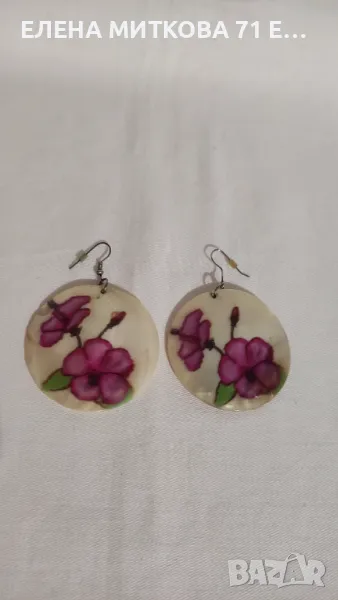 Красиви обеци от естествен седеф, снимка 1