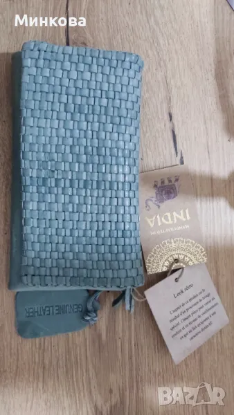 Дамско портмоне от естествена кожа, снимка 1