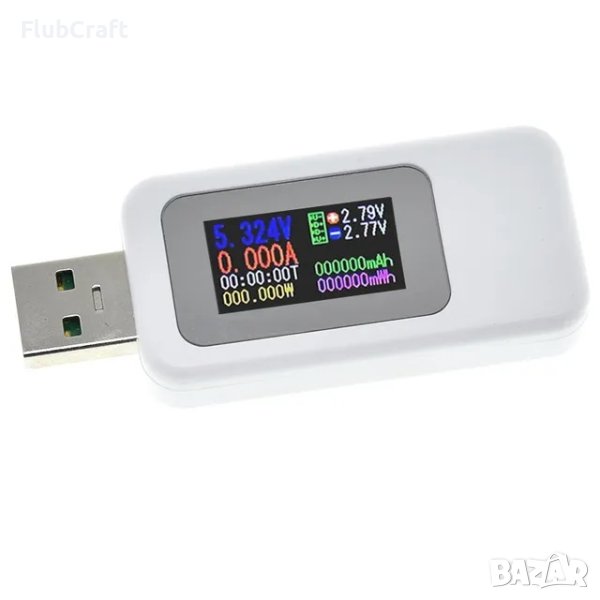 10 в 1 USB тестер DC Цифров Волтметър и Измервател на текущо напрежение, снимка 1