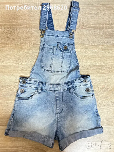 Детски дънков гащеризон 8-9 години 134 см, снимка 1