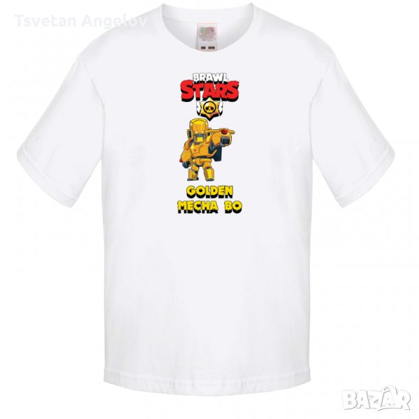 Разпродажба! Детска тениска Golden Mecha Bo Brawl Stars, снимка 1