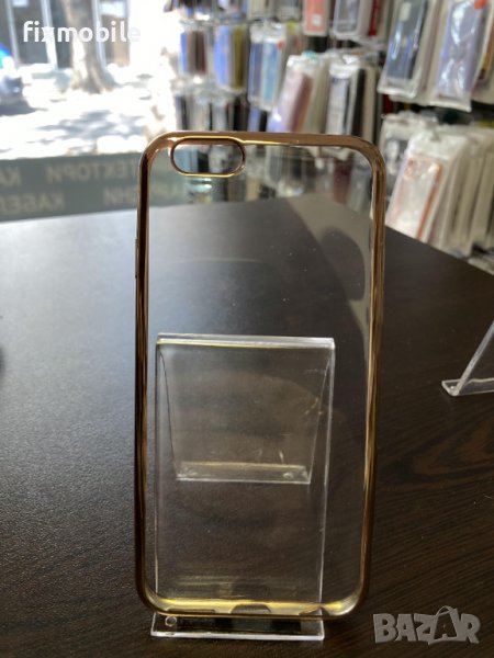 Apple iPhone 6/6S Прозрачен кейс с кант, снимка 1