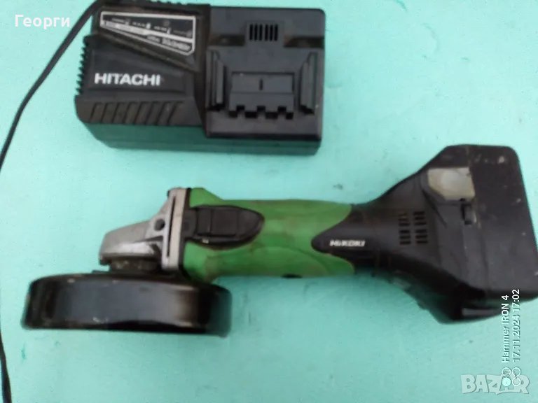 HTACHI HIKOKI 18V Акум.ъглошлаиф, снимка 1