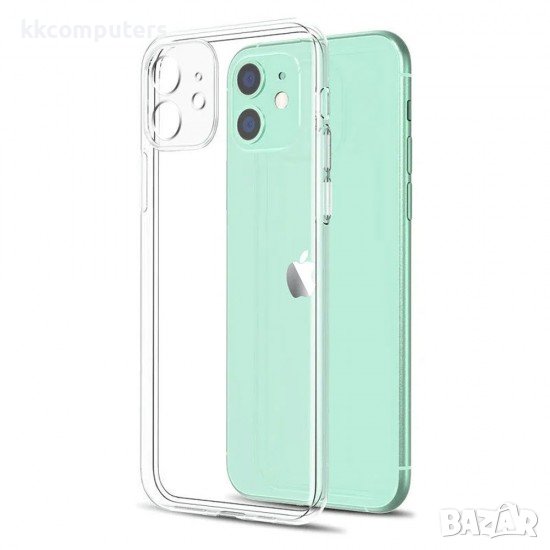 Силиконов прозрачен кейс MBX Jelly 1.5mm, За iPhone 11 (6.1), Прозрачен, снимка 1