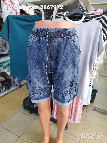 Мъжки 3/4 къси дънков панталон , снимка 1