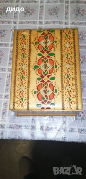 дървена ретро кутия за цигари , снимка 1