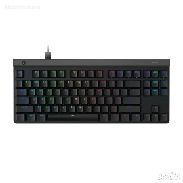Logitech G515 TKL Lightspeed Безжична геймърска клавиатура, Черна, снимка 1
