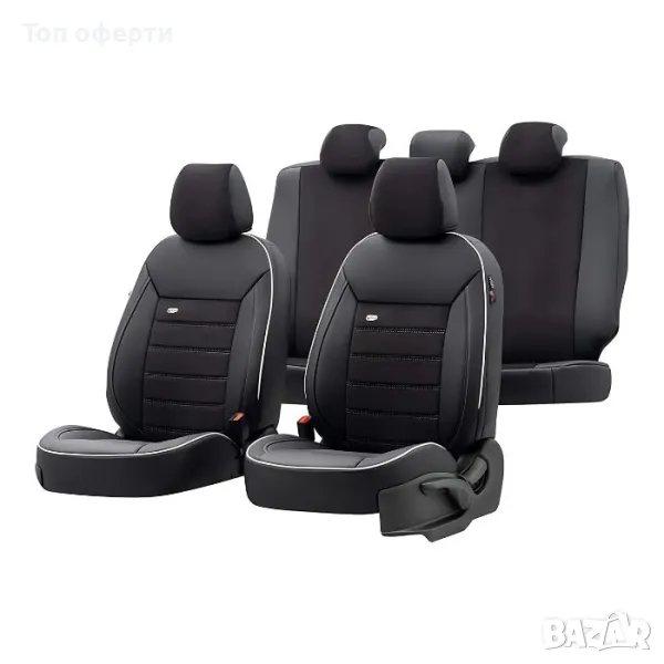 Тапицерия за седалки Otom Premium PRM118 (ЧерноБяло), снимка 1