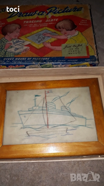 детска играчка за рисуване, наречена "Draw-a-Picture Tracing Slate" от Codeg, снимка 1