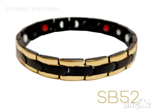 Мъжка гривна/гривни с магнити, германий и турмалин, снимка 1