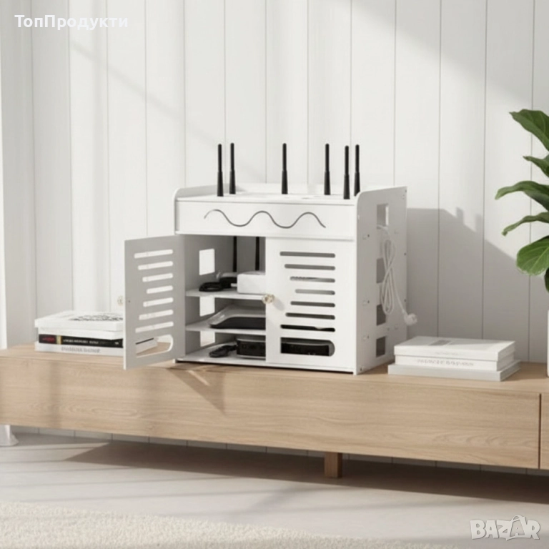 Органайзер шкаф за Wi-Fi рутер и кабели, снимка 1