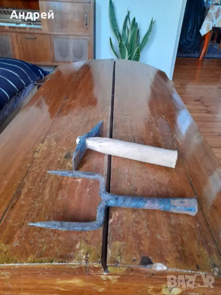 Стари чук и наковалня за клепане на коса #2, снимка 1