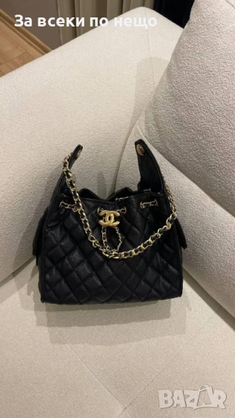 Chanel Дамска Черна Чанта Шанел - Код E715, снимка 1