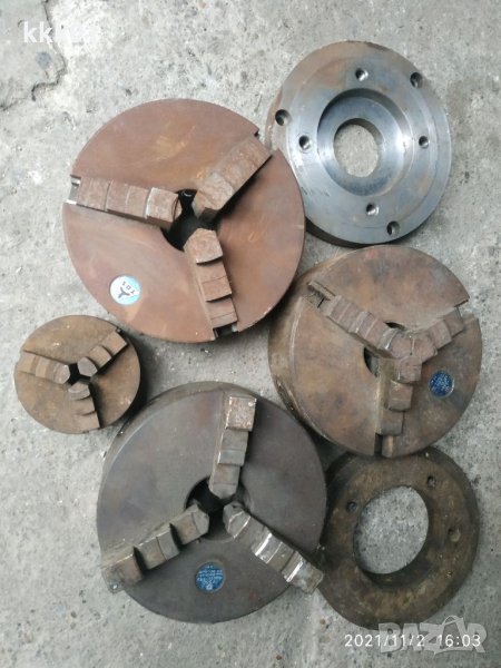 Патронници за струг 200мм 3 броя , снимка 1