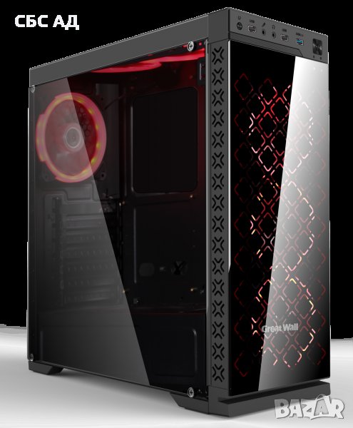 КОМПЮТЪРНА КУТИЯ CASE VLINE G08/600P.S.Sata.12cm FAN USB3.0, снимка 1