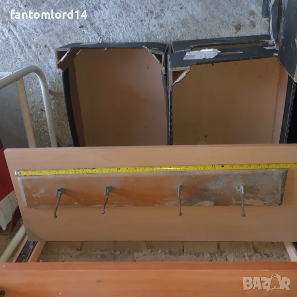 Стара дървена закачалка-80см, снимка 1